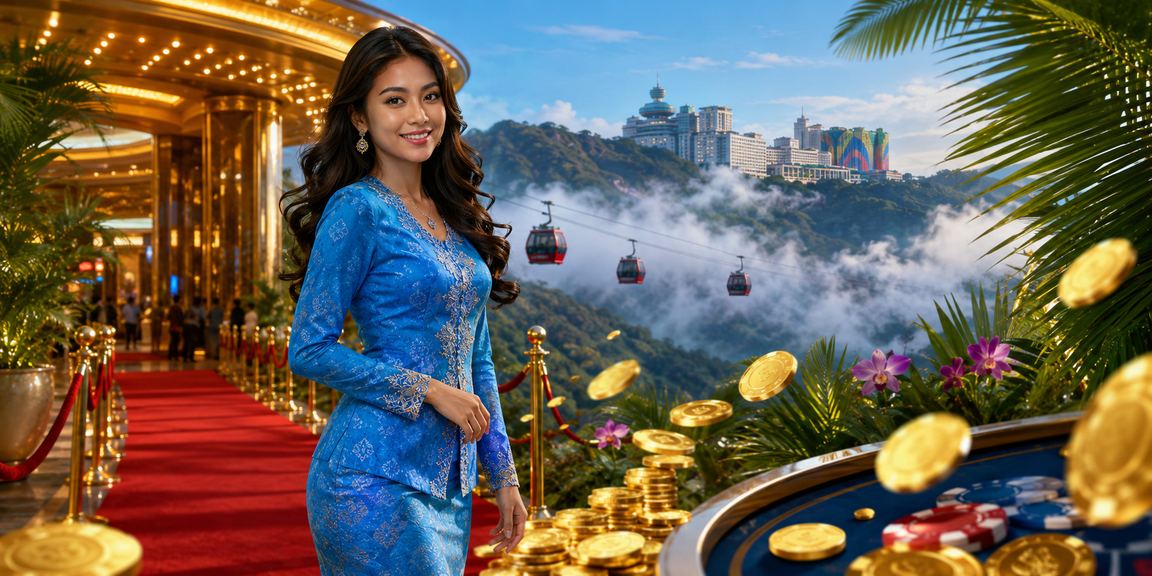 Permainan kasino langsung dengan pemandangan Genting Highlands